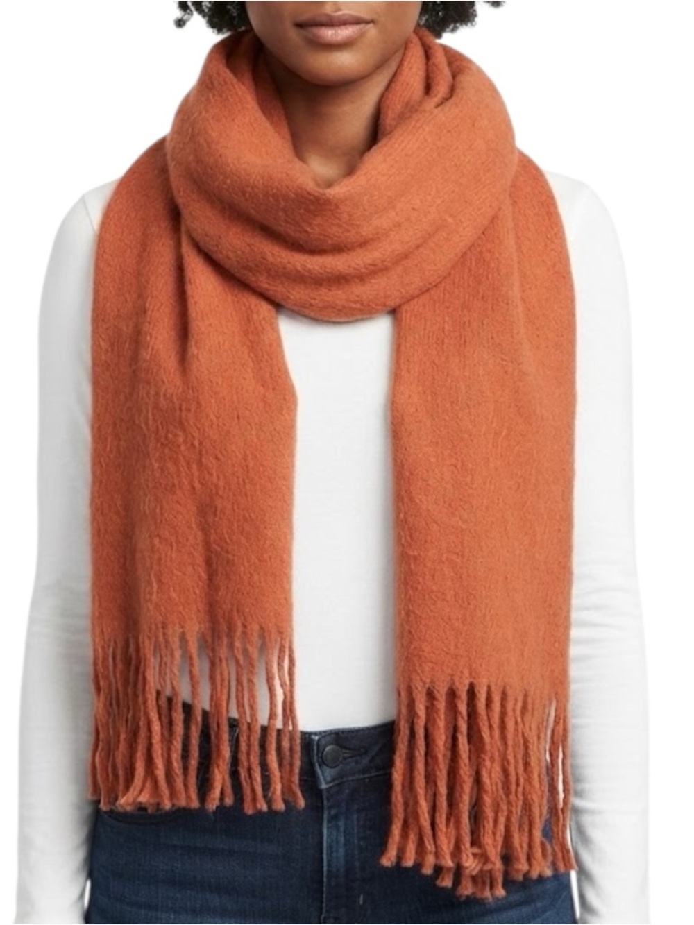 Steve Madden Super Soft Knit Rust Blanket Scarf (NWT) (Size: OSFM)